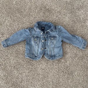Baby GAP baby girls toddler girls denim jean jacket size 12-18 months